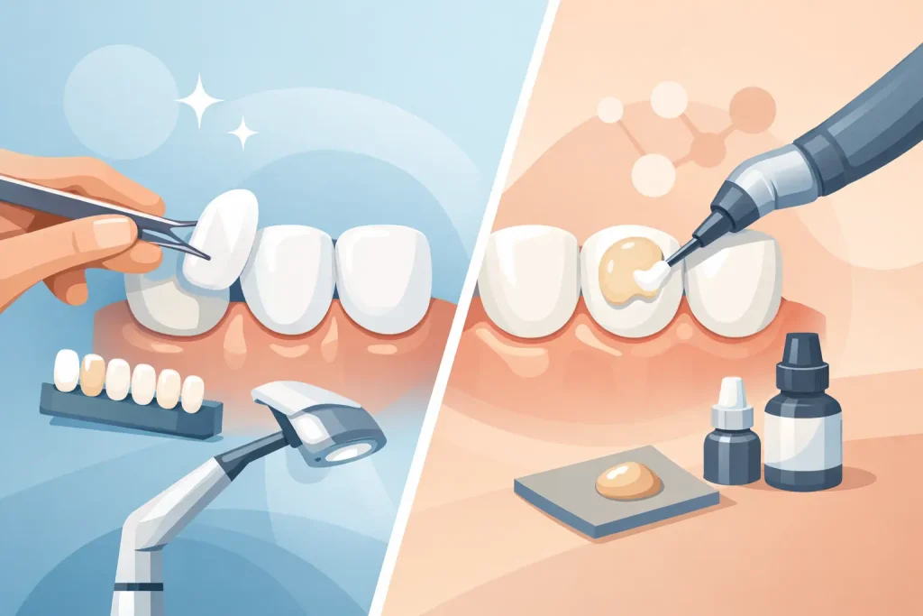 Veneers and Bonding: What’s the Difference?