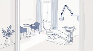 The Creative Smiles treatment room appears tidy and welcoming, with a dental chair ready for a consultation in Armadale.