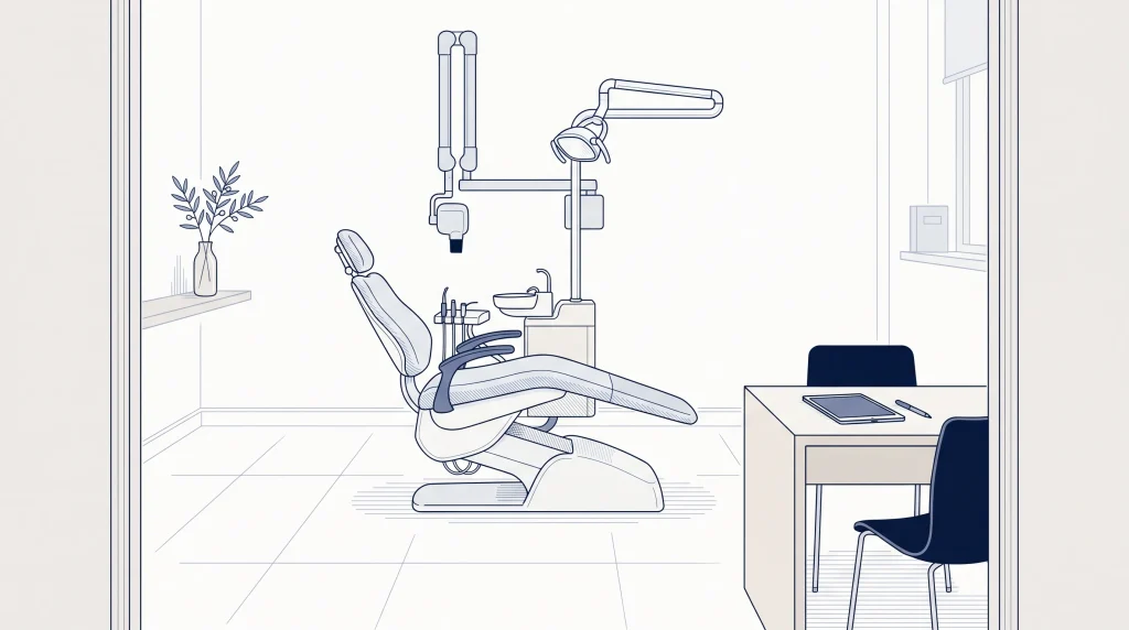 The Creative Smiles consultation room is shown as a quiet place for teeth whitening appointments.